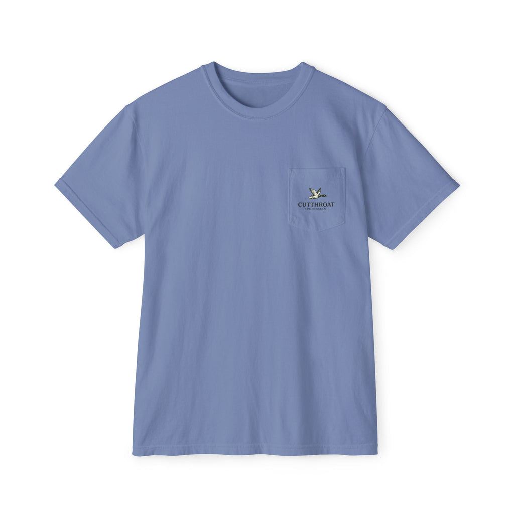 Cutthroat Sportsman Dog Head Pocket Tee - Comfort Colors