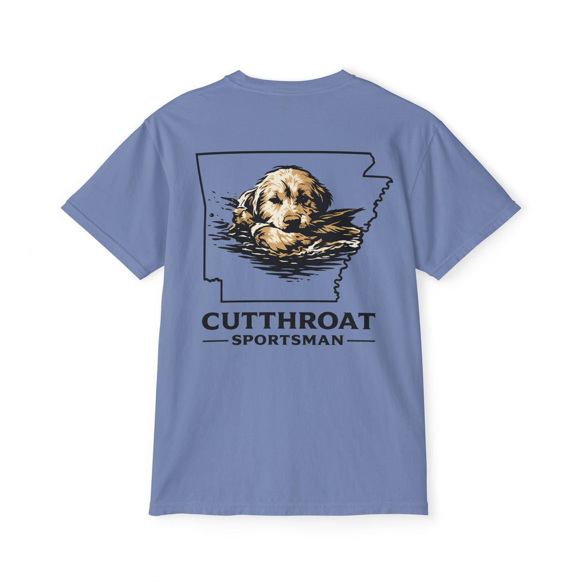 Cutthroat Sportsman Dog Head Pocket Tee - Comfort Colors