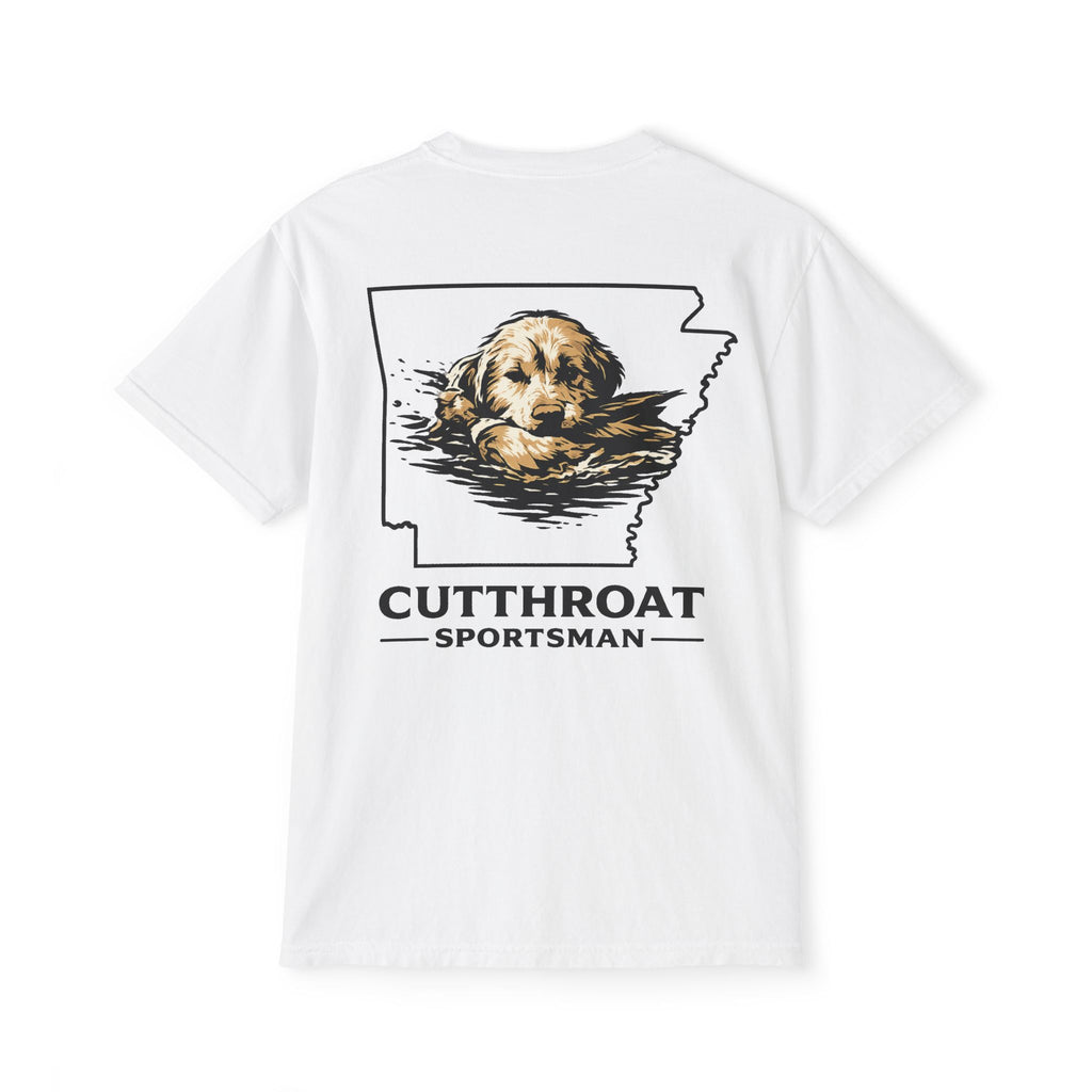 Cutthroat Sportsman Dog Head Pocket Tee - Comfort Colors