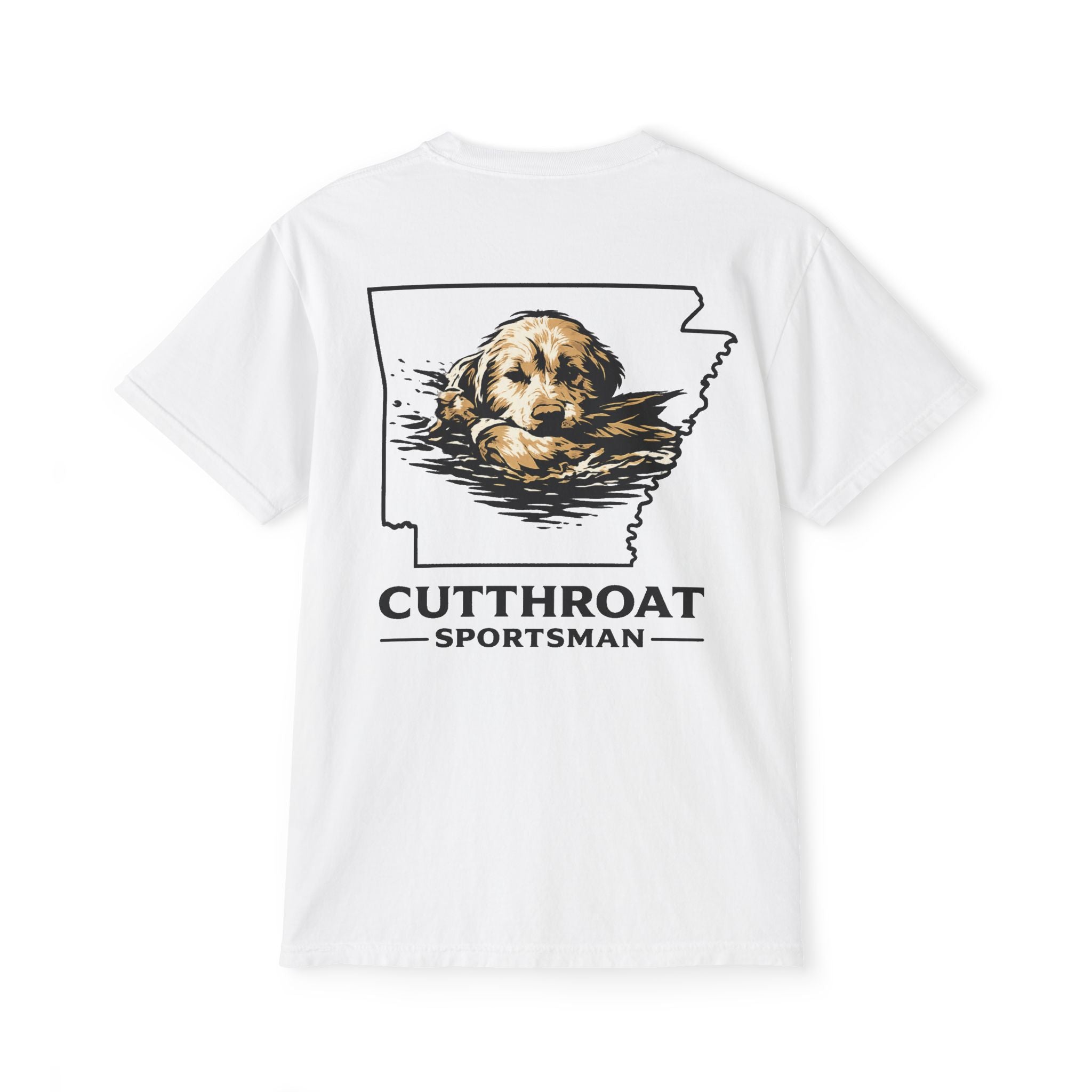 Cutthroat Sportsman Dog Head Pocket Tee - Comfort Colors