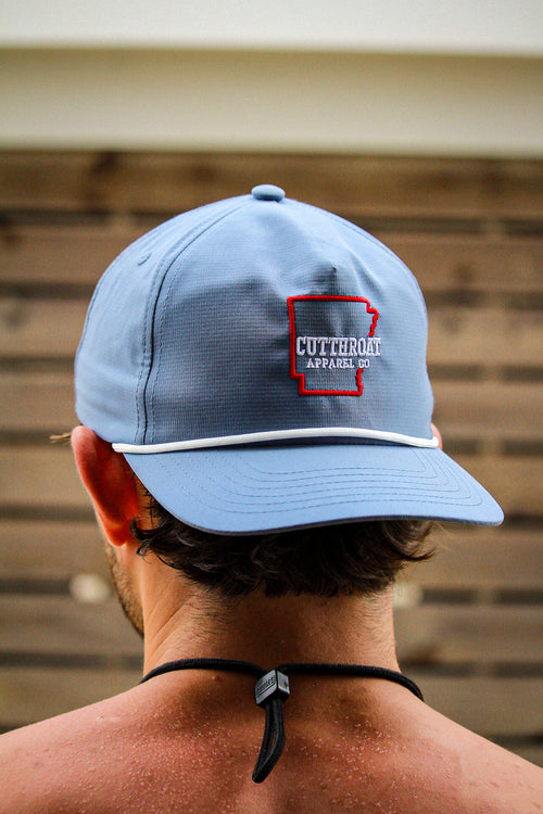 Arkansas Sunwashed Rope Cap - Comfort Colors