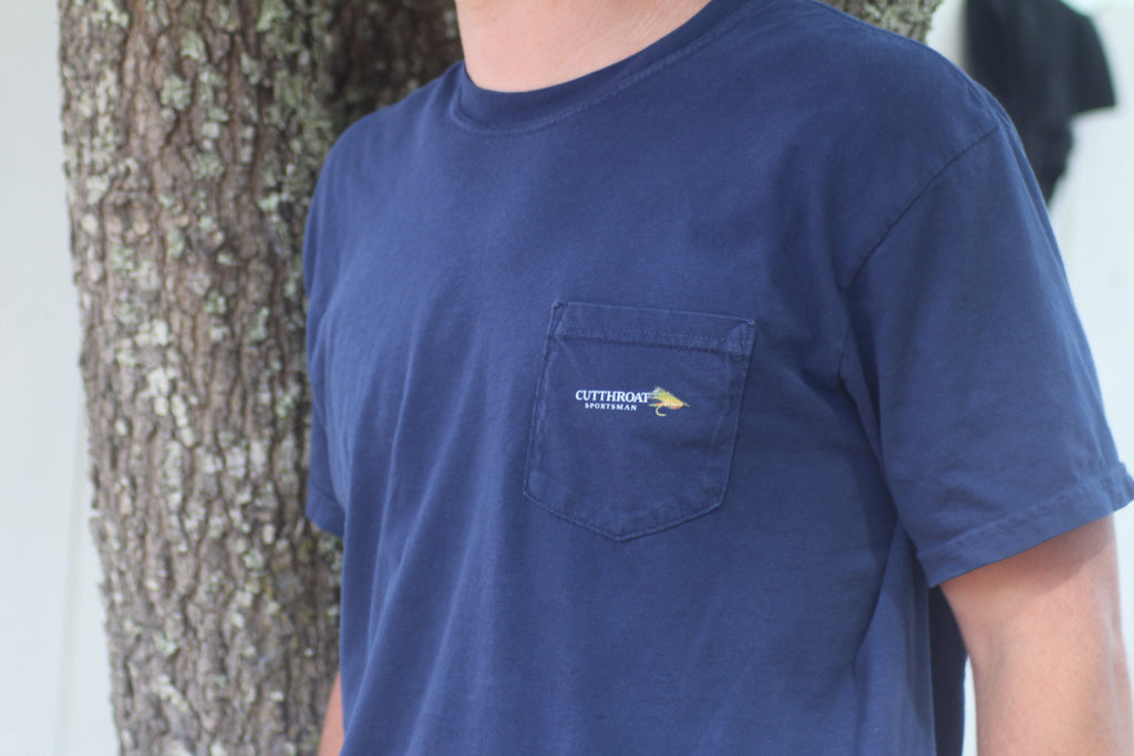 Cutthroat Sportsman Little Red River Pocket T-Shirt - Comfort Colors